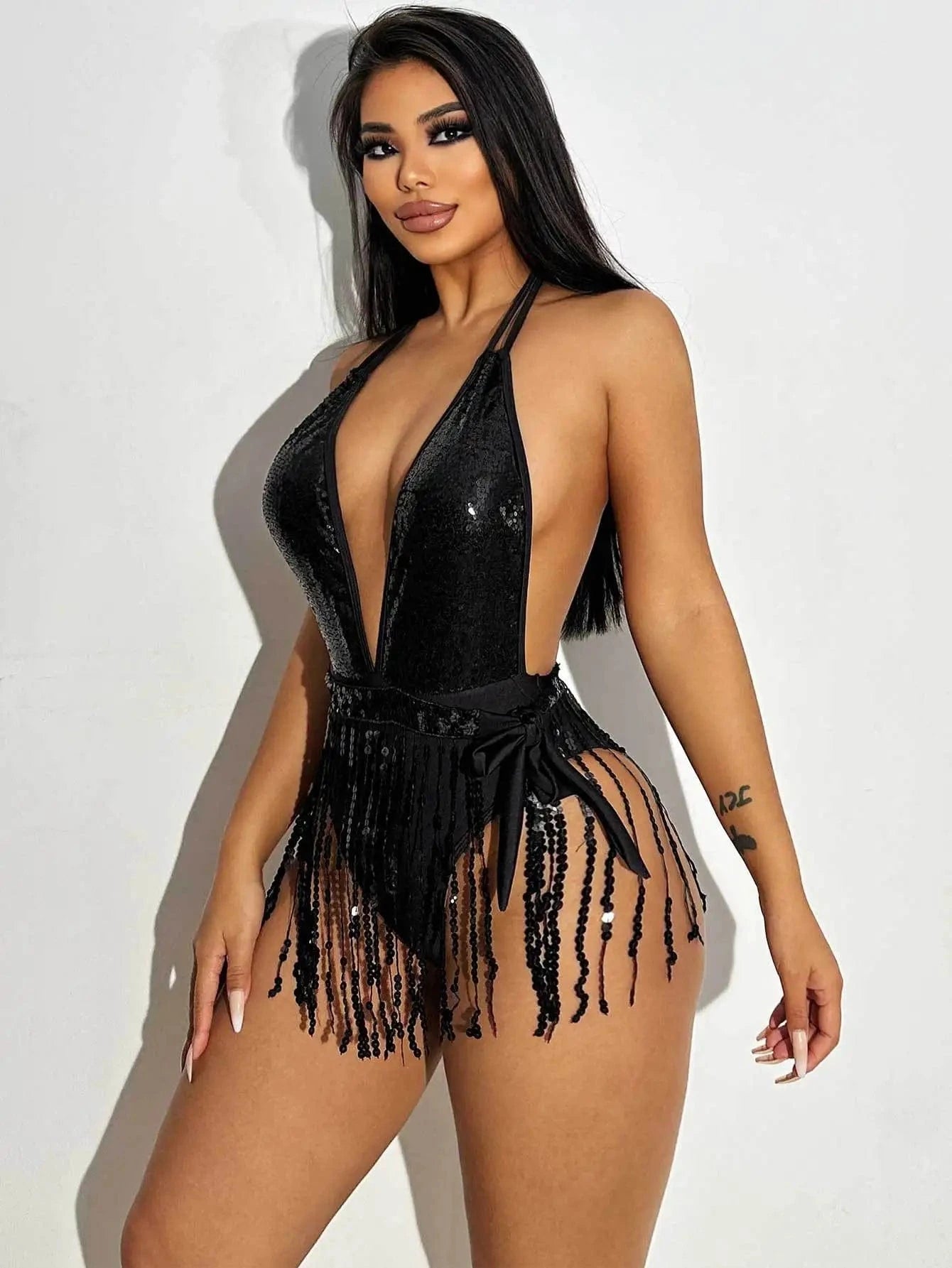 Ladies sexy mature beachwear high waist fashion show swimsuits for women 2024