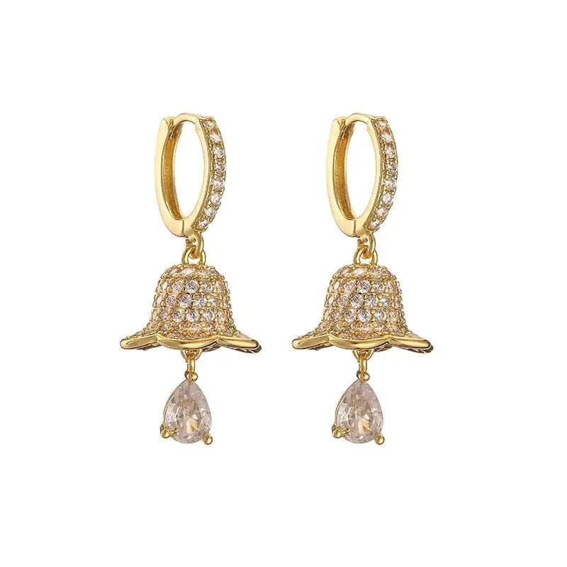 lady/girl / G Christmas fashion beautiful festive atmosphere colorful synthetic zircon earrings ED1001