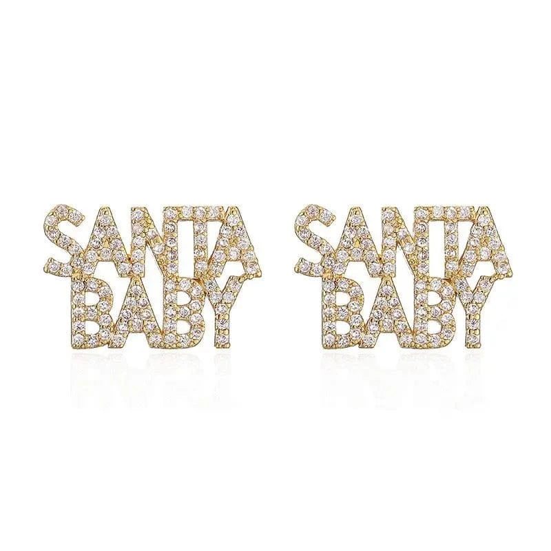 lady/girl / H Christmas gift fashion colorful zircon earrings ED1003