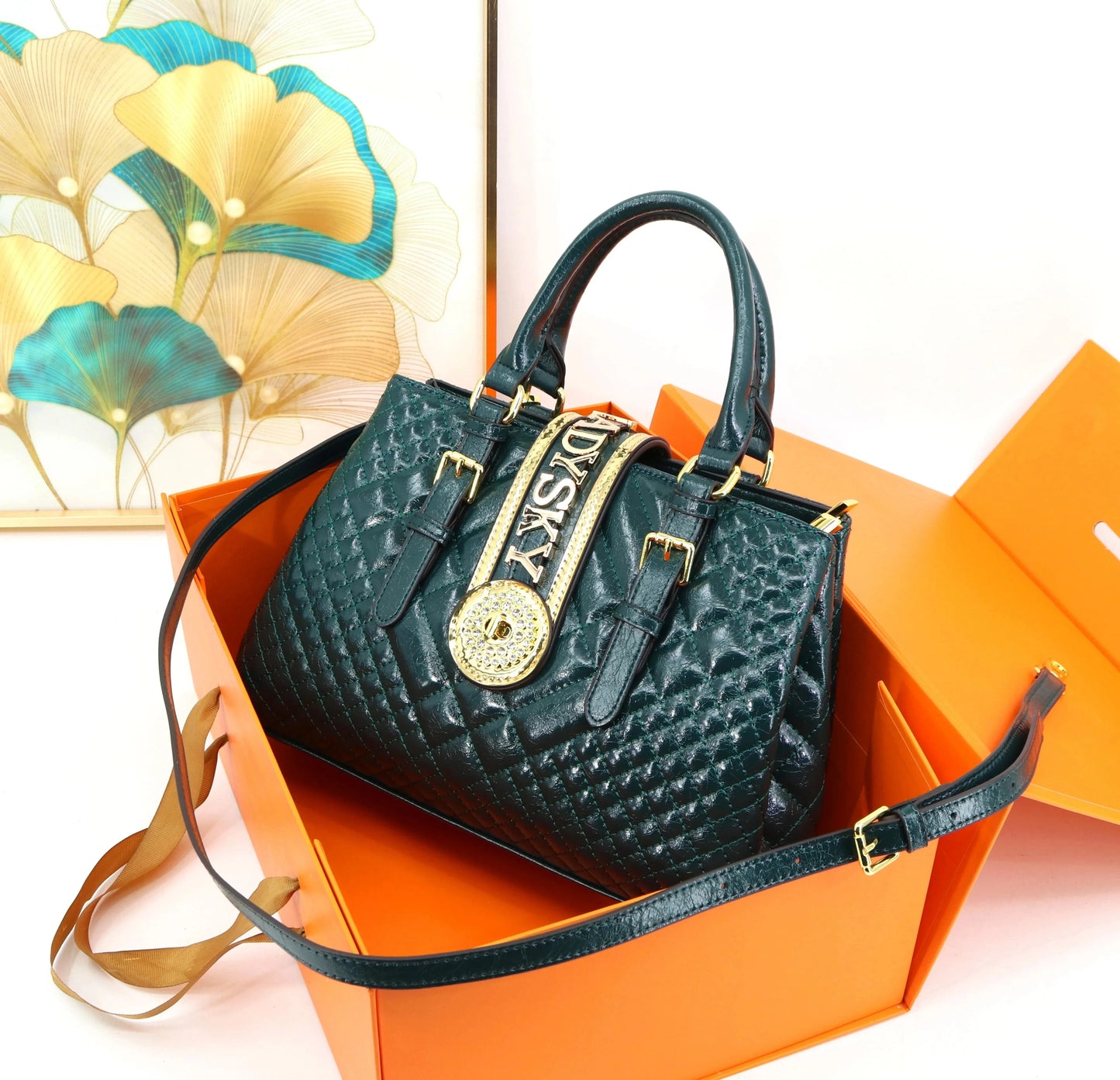 Ladysky 2024 fashion ladies handbag quality super fiber designer bags for women large capacity female hand bag factory 33 cm