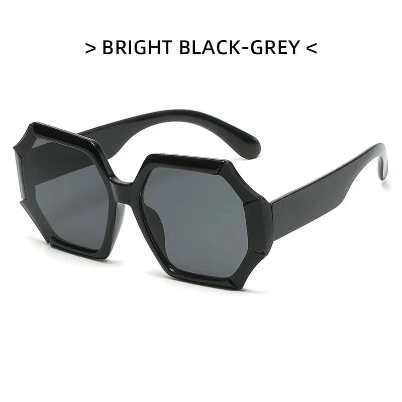 large frame gradient sunglasses / C1 2024 New arrival wholesale customizable luxury designer candy color irregular sunshades retro large frame gradient sunglasses