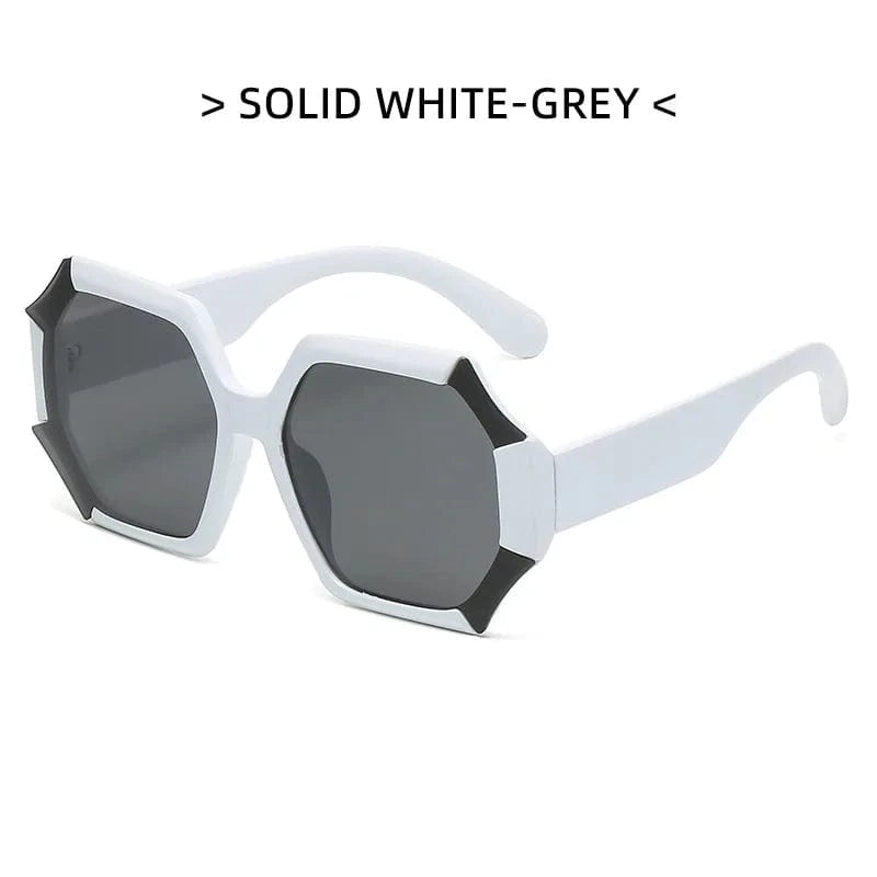 large frame gradient sunglasses / C4 2024 New arrival wholesale customizable luxury designer candy color irregular sunshades retro large frame gradient sunglasses