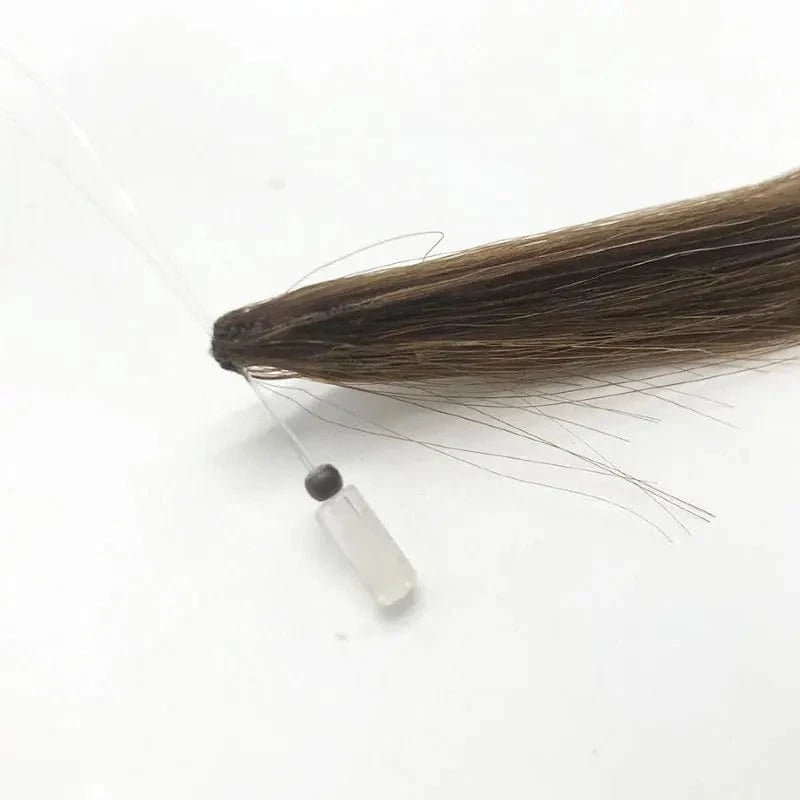 Latest invention Hair Extension H6 feather Hair extension invisible and comfortable full Cuticle Aligned human Hair