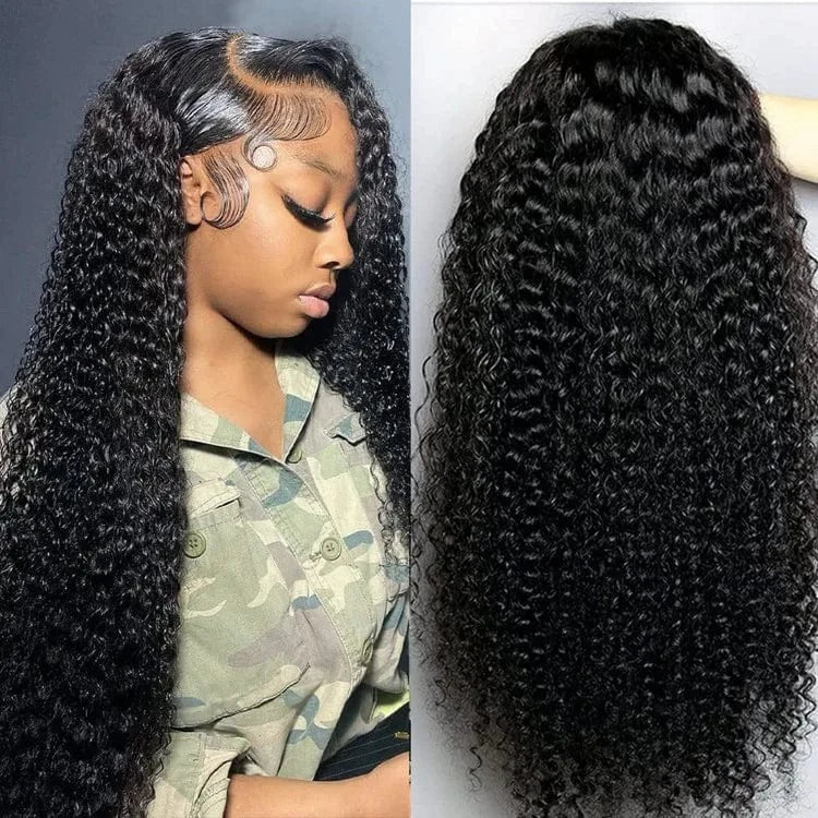 Lenaqueen Burmese Curly Hair Wig 4X4 13X4 Density 180% Wigs Human Hair Lace Front Brazilian Long Length Natural wig human hair