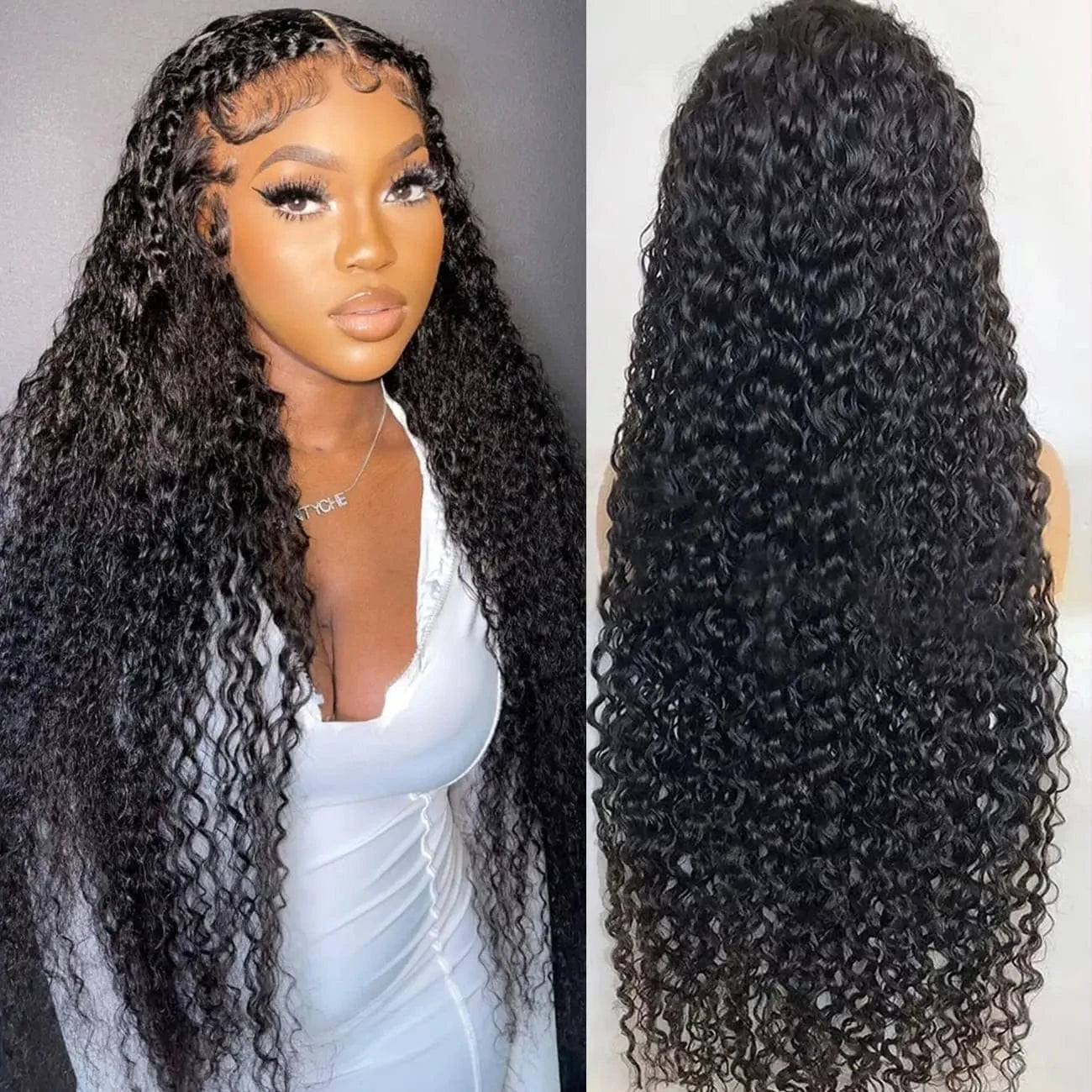 Lenaqueen Burmese Curly Hair Wig 4X4 13X4 Density 180% Wigs Human Hair Lace Front Brazilian Long Length Natural wig human hair