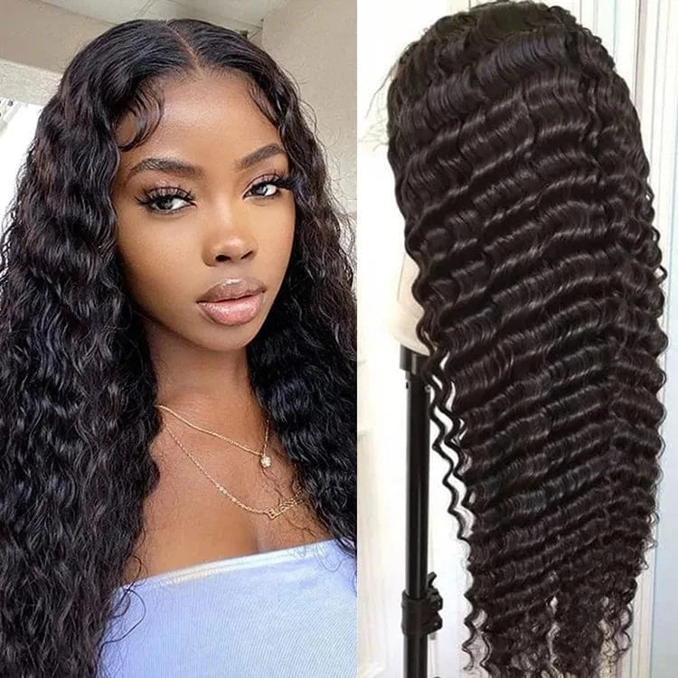 Lenaqueen Burmese Curly Hair Wig 4X4 13X4 Density 180% Wigs Human Hair Lace Front Brazilian Long Length Natural wig human hair
