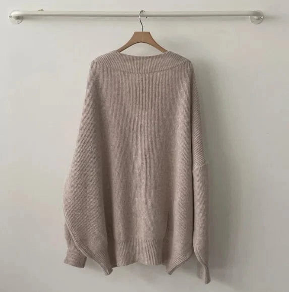 Liu Ming Cheap Wholesale Winter Women Clothing Casual 2023 Fashion Long Sleeve Loose Knitted Oversized Cardigan Sweater Coat