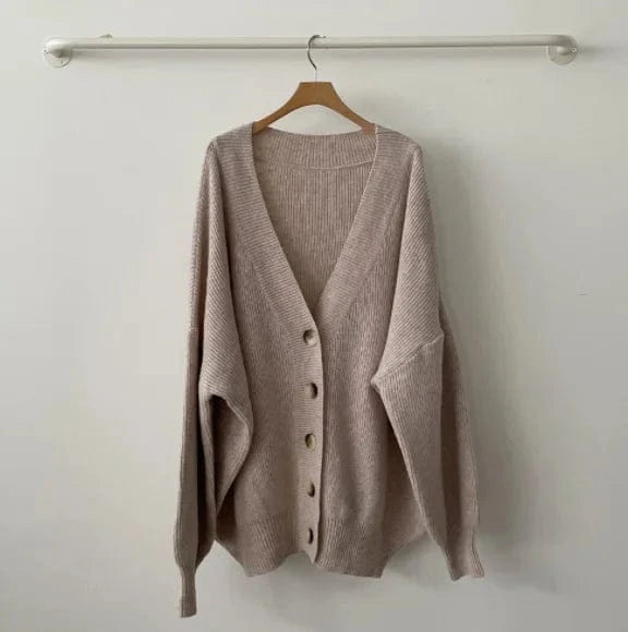 Liu Ming Cheap Wholesale Winter Women Clothing Casual 2023 Fashion Long Sleeve Loose Knitted Oversized Cardigan Sweater Coat