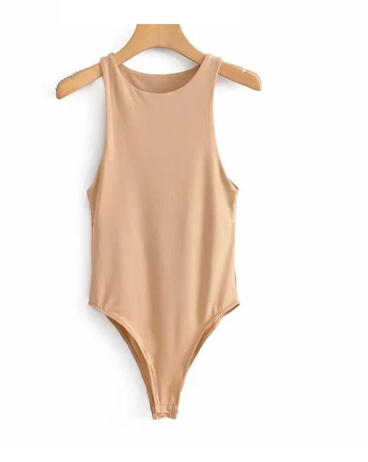 Liu Ming Custom Logo Printed 2024 Hot Products Women Casual Sexy Slim Bodysuit Solid Brand Suit Clothes Romper Jumpsuit