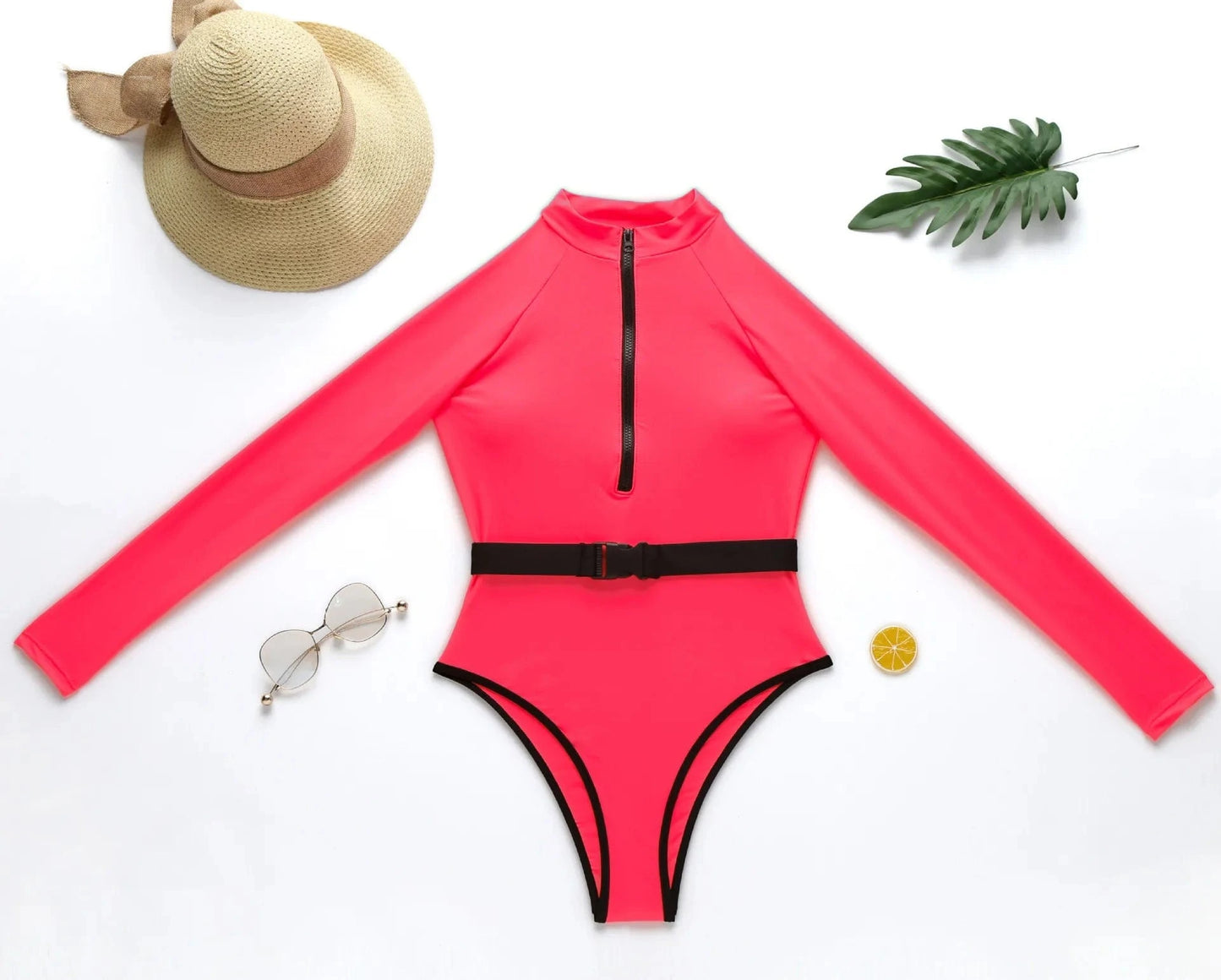 Liu Ming Custom Logo Printed Sexy Long Sleeve Surfing Swimwear Bathing Suit Beachwear Women Bikini One Piece Swimsuit