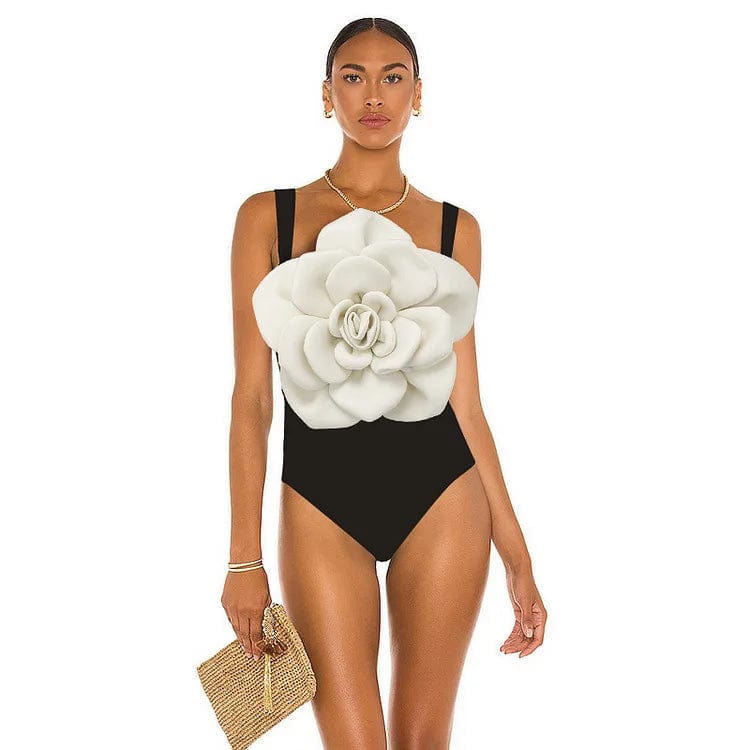 Liu Ming Hot Selling Fashion 2024 Sexy Women Swimwear 3D Flower One Piece Swimsuit Skirt Bikinis Set Beachwear Bathing Suit