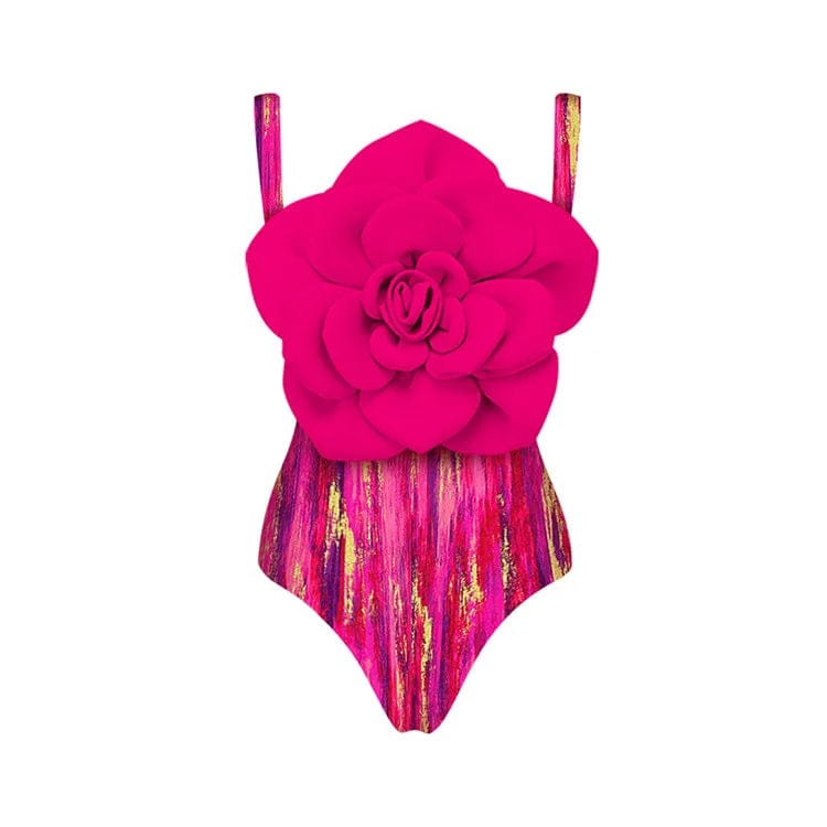 Liu Ming Hot Selling Fashion 2024 Sexy Women Swimwear 3D Flower One Piece Swimsuit Skirt Bikinis Set Beachwear Bathing Suit