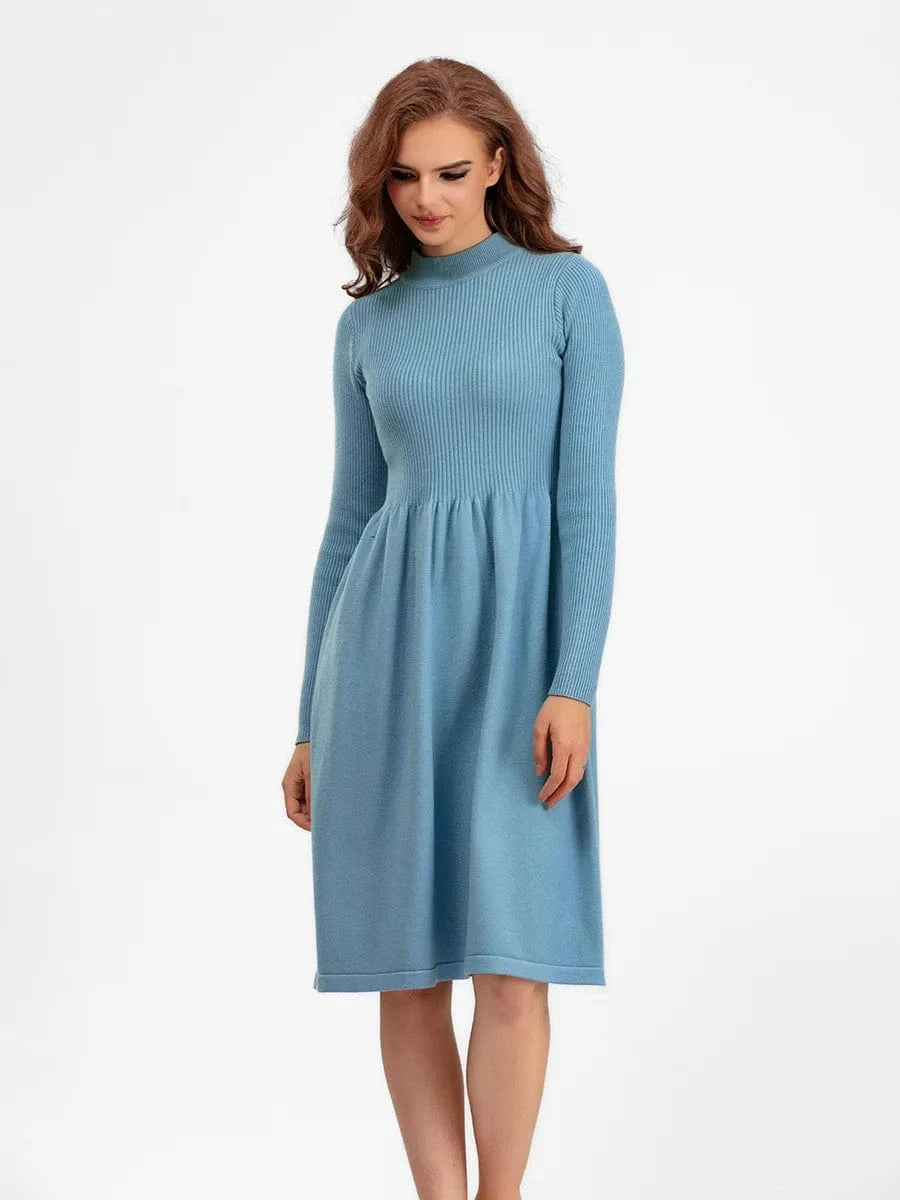 Liu Ming New Arrivals Clothing Sexy Streetwear Party Knitted Pleated Bodycon Midi Dress For Women
