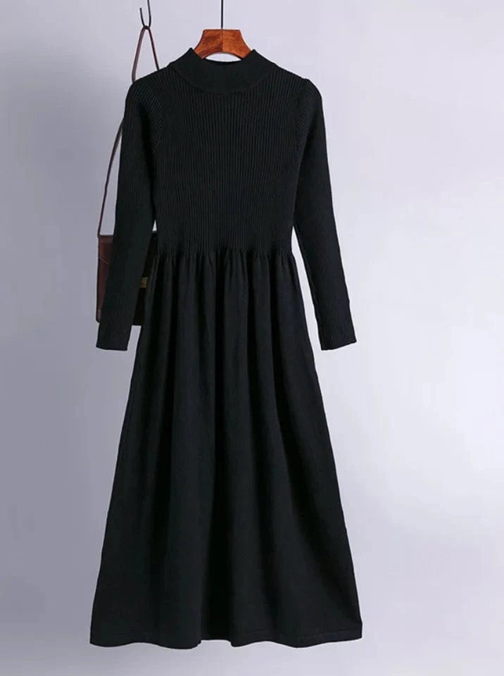 Liu Ming New Arrivals Clothing Sexy Streetwear Party Knitted Pleated Bodycon Midi Dress For Women
