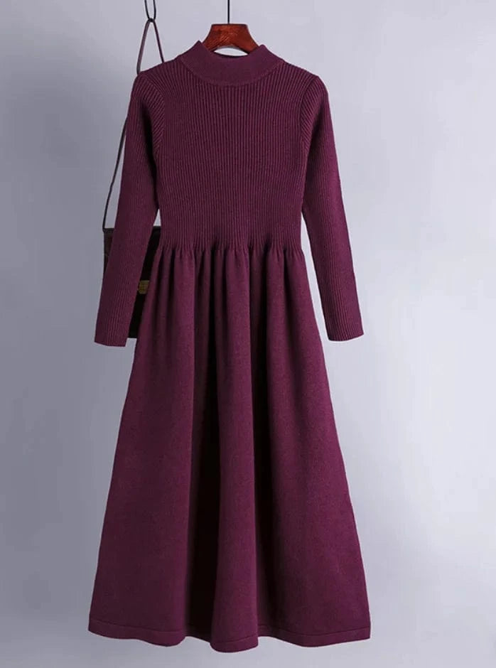 Liu Ming New Arrivals Clothing Sexy Streetwear Party Knitted Pleated Bodycon Midi Dress For Women