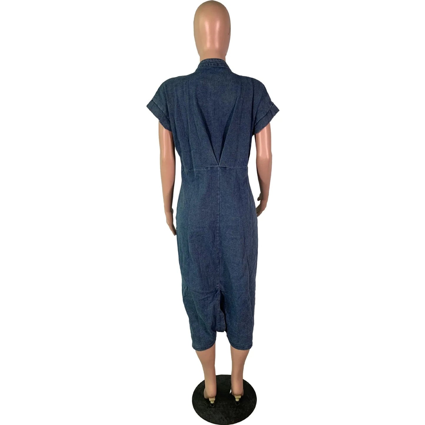 Liu Ming New Arrivals Women Clothing 2024 Casual Sleeveless Jeans Retro Street Style Bodycon Denim Dress