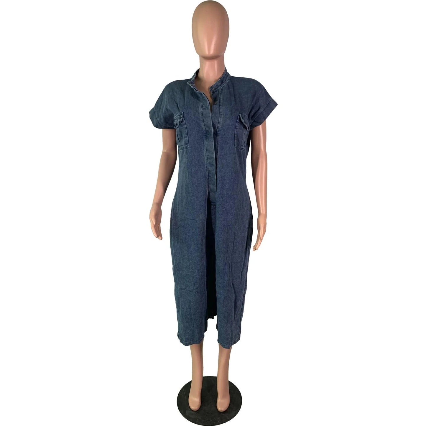 Liu Ming New Arrivals Women Clothing 2024 Casual Sleeveless Jeans Retro Street Style Bodycon Denim Dress