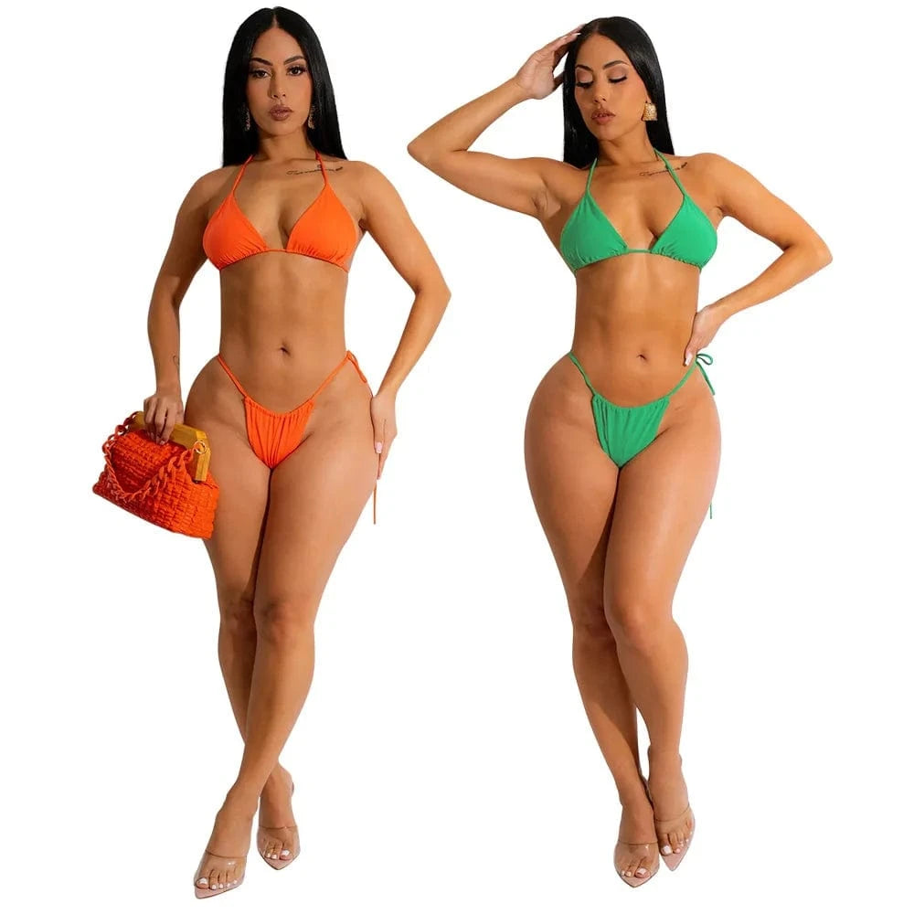 Liu Ming New Summer Women Fashion Printed 3 Piece Swimsuit Bathing Suit Dress Beach Bikini Set