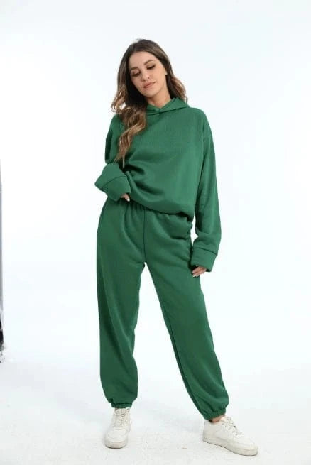 Liu Ming Trending Products Autumn Winter Women Casual Hoodies Sports Sweatshirts Pullover Sweatpants 2 Pieces Set