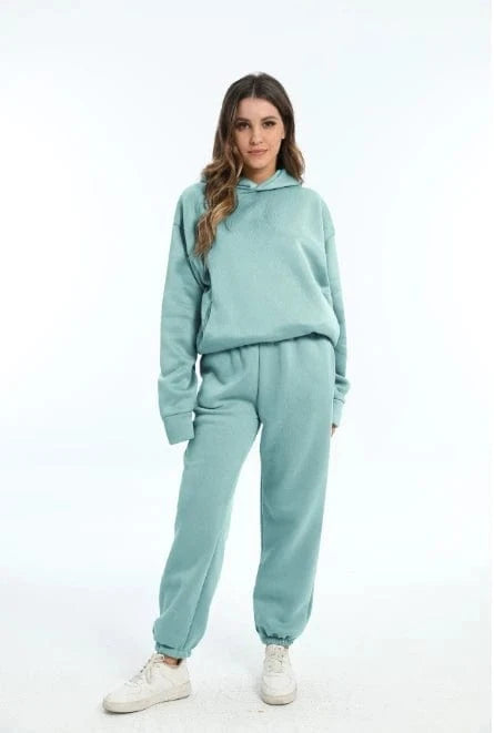 Liu Ming Trending Products Autumn Winter Women Casual Hoodies Sports Sweatshirts Pullover Sweatpants 2 Pieces Set
