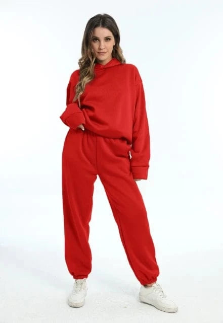 Liu Ming Trending Products Autumn Winter Women Casual Hoodies Sports Sweatshirts Pullover Sweatpants 2 Pieces Set