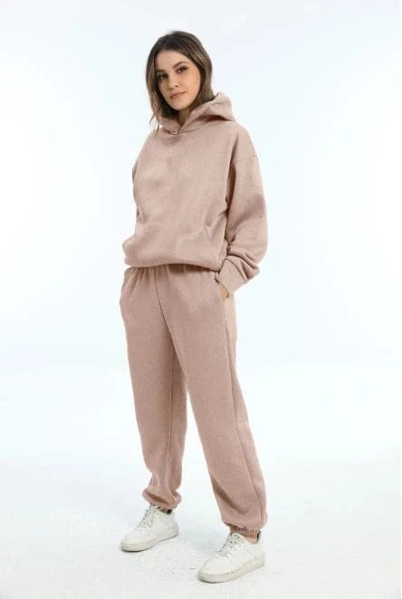Liu Ming Trending Products Autumn Winter Women Casual Hoodies Sports Sweatshirts Pullover Sweatpants 2 Pieces Set