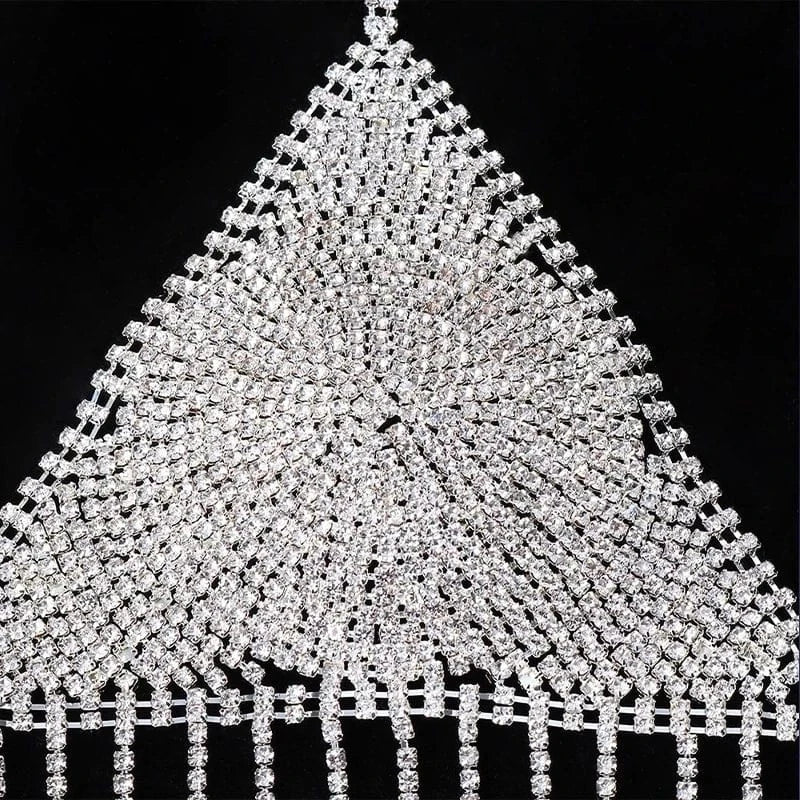 Long Fringed Bra Chain Charming Tassel Lingerie Chest Festival Outfit Quality Bra Crystal Sexy Breast Jewelry