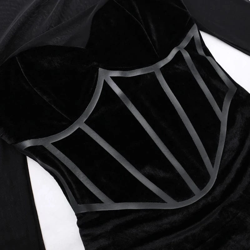 long sleeve feather decorate mesh sheer patchwork chic midi evening dress 2024 large size ball gown for women chic quality class