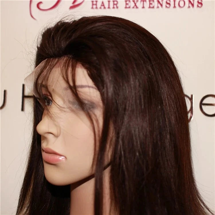 Looking African North American Human Hair Lace Front Wigs Most Fashionable Natural Short Brazilian Hair Transparent Swiss Lace