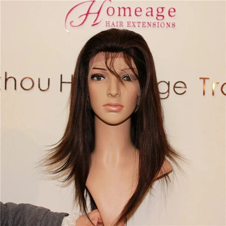 Looking African North American Human Hair Lace Front Wigs Most Fashionable Natural Short Brazilian Hair Transparent Swiss Lace