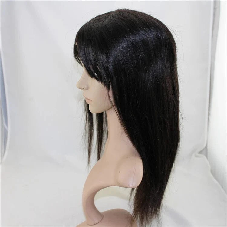 Looking African North American Human Hair Lace Front Wigs Most Fashionable Natural Short Brazilian Hair Transparent Swiss Lace