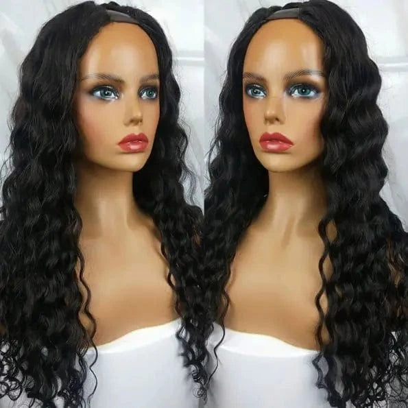 loose deep / 28 Inches 13x6 Hd Transparent medium brown Swisss Lace Frontal 100% raw virgin remy Human Wig for Black with Baby hair vendor