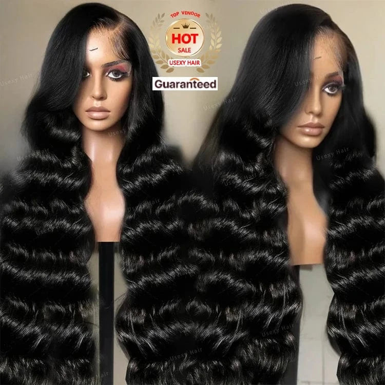 loose deep wave / 10"full machine made bob with bangs Sample Hair 1B Dark Green Colored Wig Brazilian Remy Bone Straight Raw Indian Lace Frontal Human Hair Wig 13x6 Lace Front Wig PrePlucked