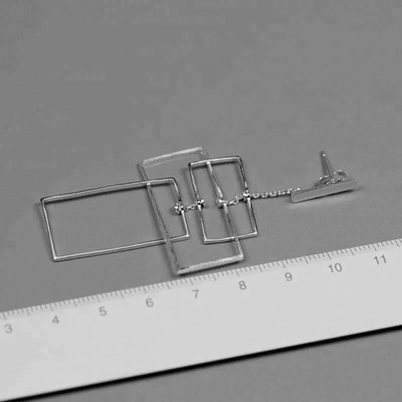 lotusfun Lotus Fun Unique Handmade Rectangular Shape 18K Gold Plated 925 Sterling Silver Dangle Earrings For Women Wedding Jewelry fine jewelry for women