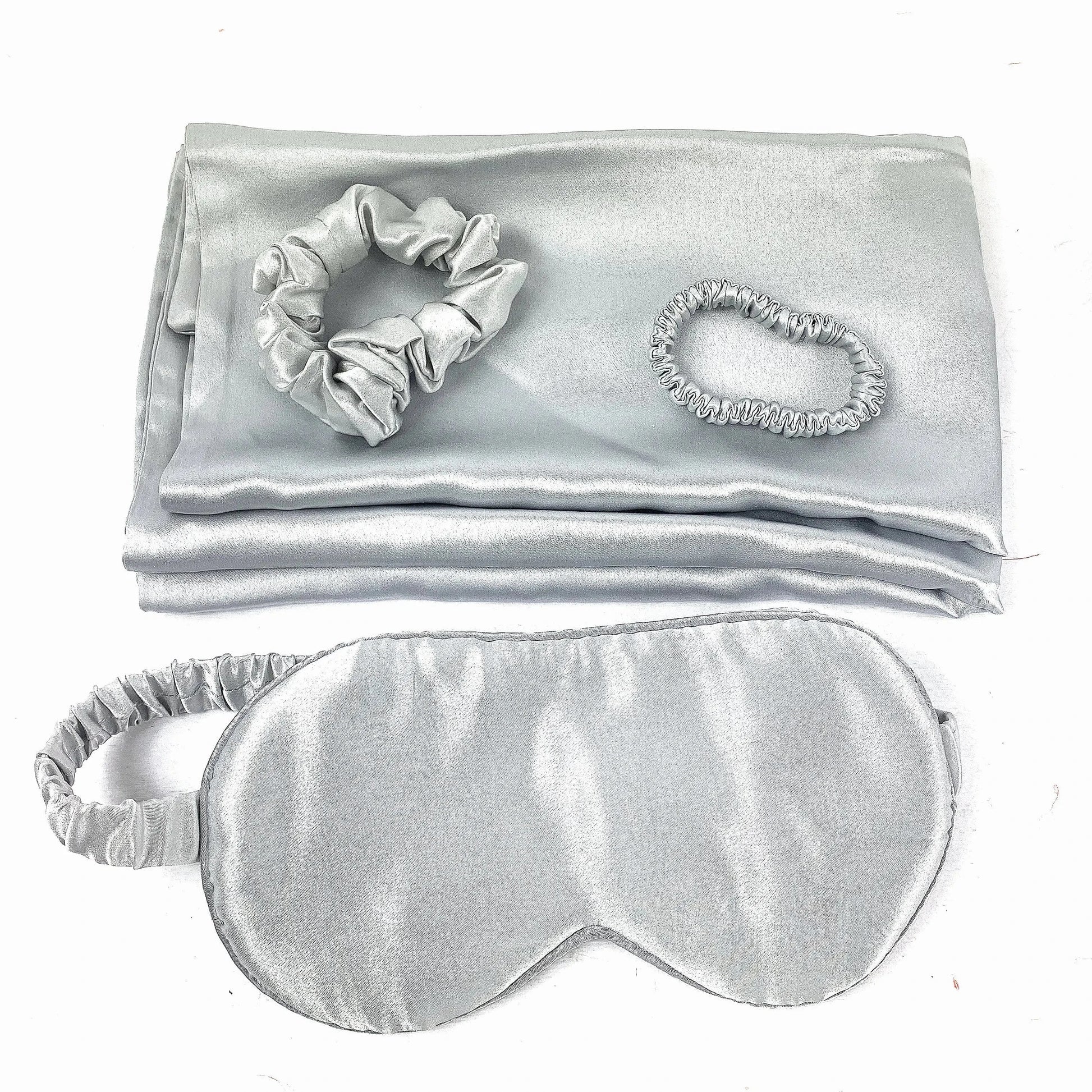 Luxurious Silk Pillowcase and Eye Mask Set