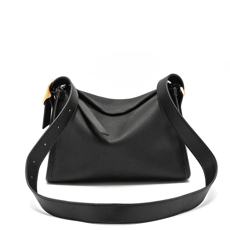 Luxury Cowhide Genuine Leather Ladies Crossbody Shoulder Bag Women Wholesale Simple Fashion Soft Cowhide Women's Bag