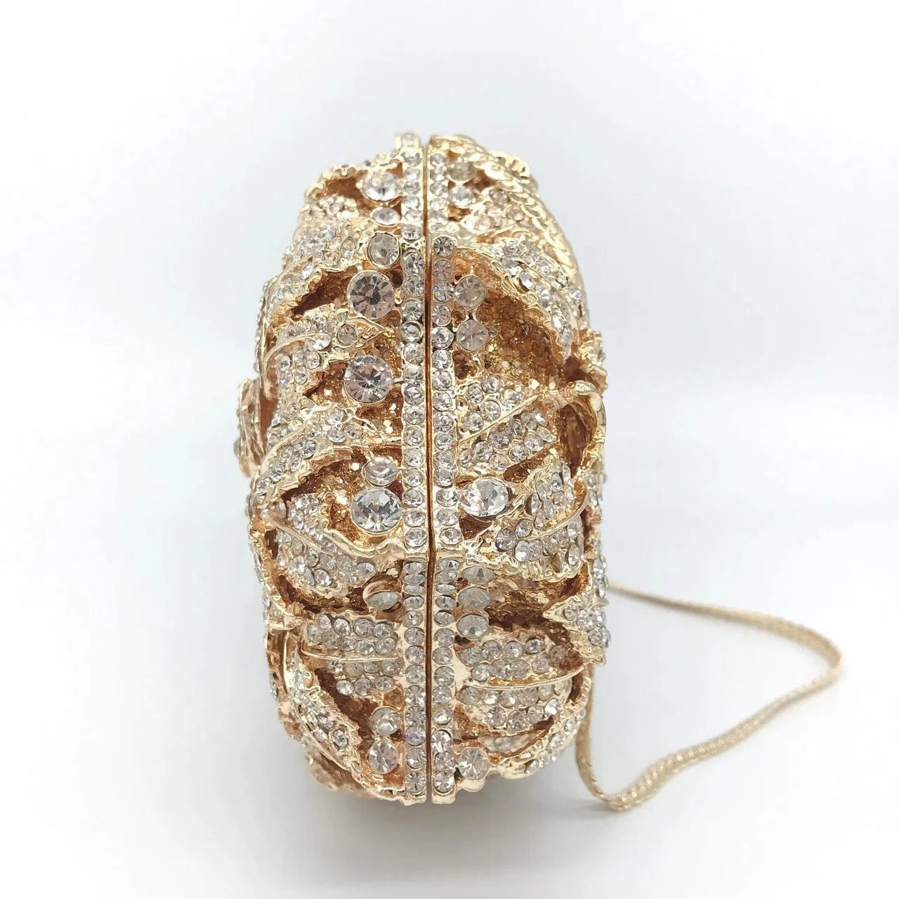 Luxury Crystal Gown Bags Evening Handbags Flower dress Clutch Purse Party Diamond Bag