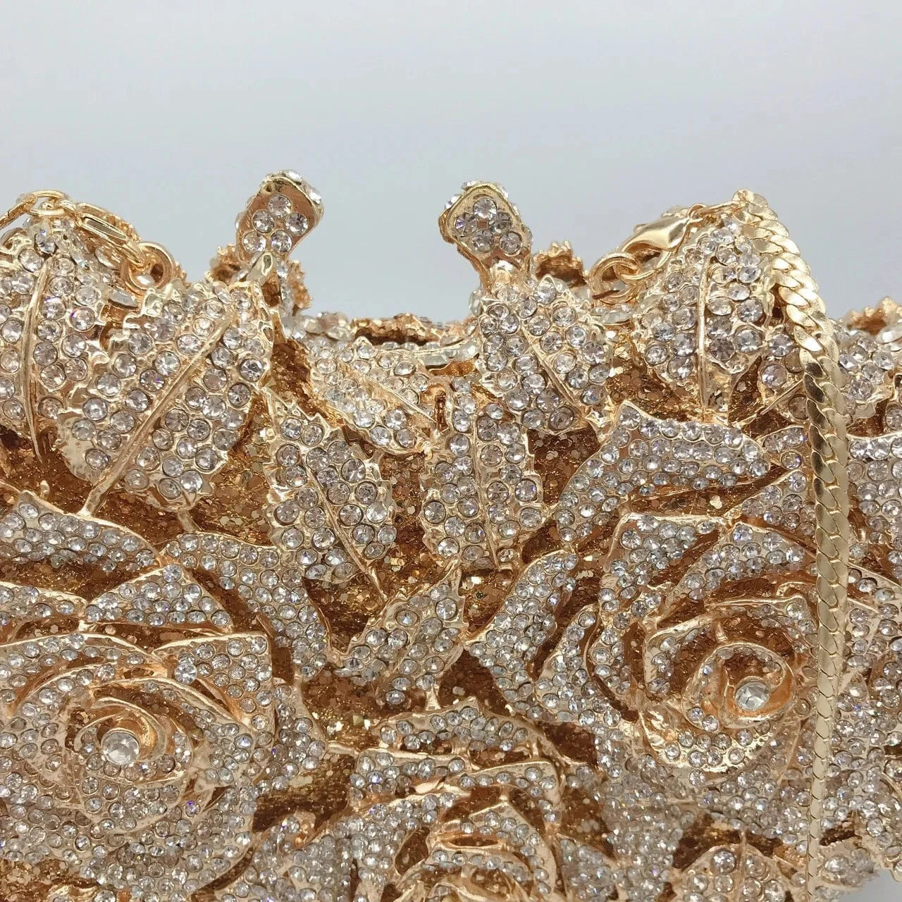 Luxury Crystal Gown Bags Evening Handbags Flower dress Clutch Purse Party Diamond Bag