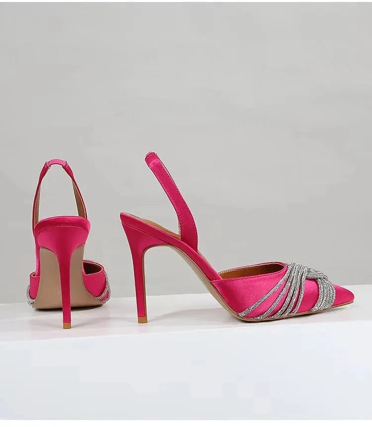 luxury design Shoes Fashion Sandals of Woman Shoes New cut-out 4-color High Heel sandals with pointy heels size 35-42