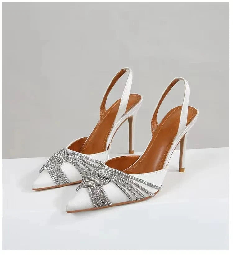 luxury design Shoes Fashion Sandals of Woman Shoes New cut-out 4-color High Heel sandals with pointy heels size 35-42