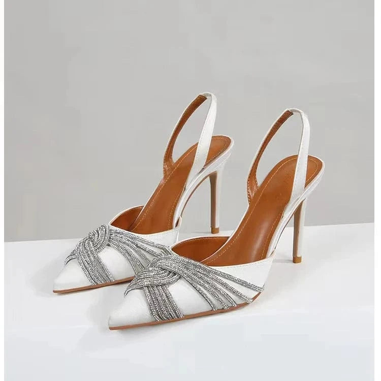 luxury design Shoes Fashion Sandals of Woman Shoes New cut-out 4-color High Heel sandals with pointy heels size 35-42