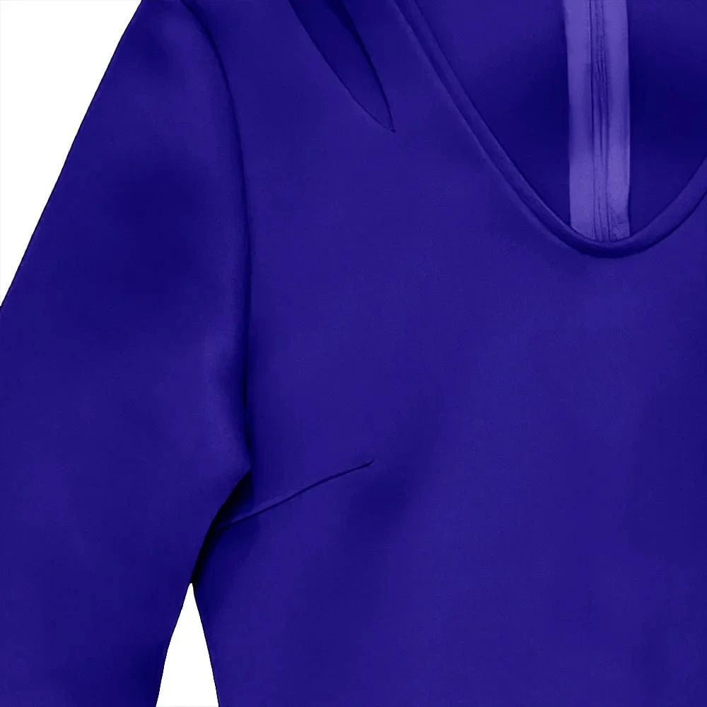 Luxury Dresses for Women V Neck Flare Sleeve Sheath White Blue High Quality Female Birthday Party Dinner Wear Mermaid Dress Robe