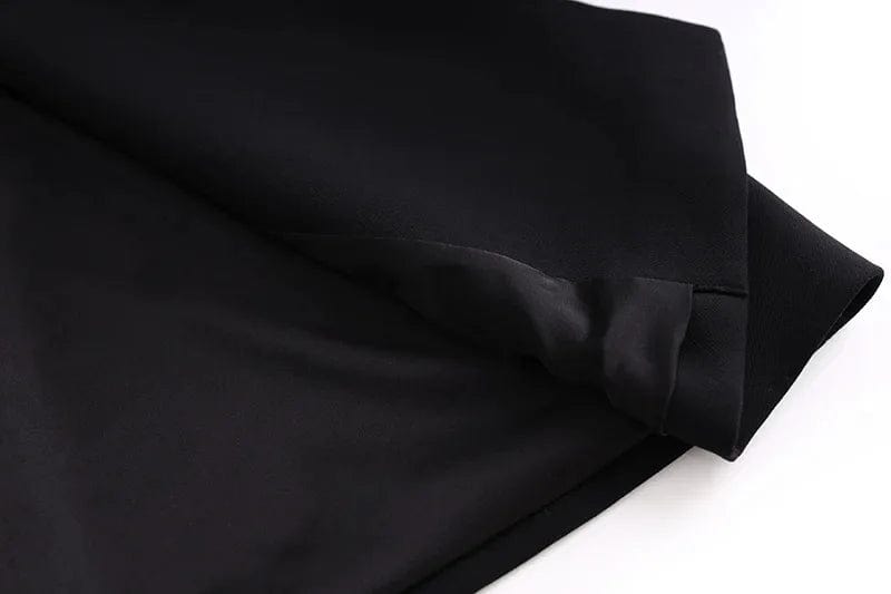 Luxury Fine Workmanship Rhinestone Beading V-neckline Long Sleeve Women Office Blazer Short Mini Slim Dress