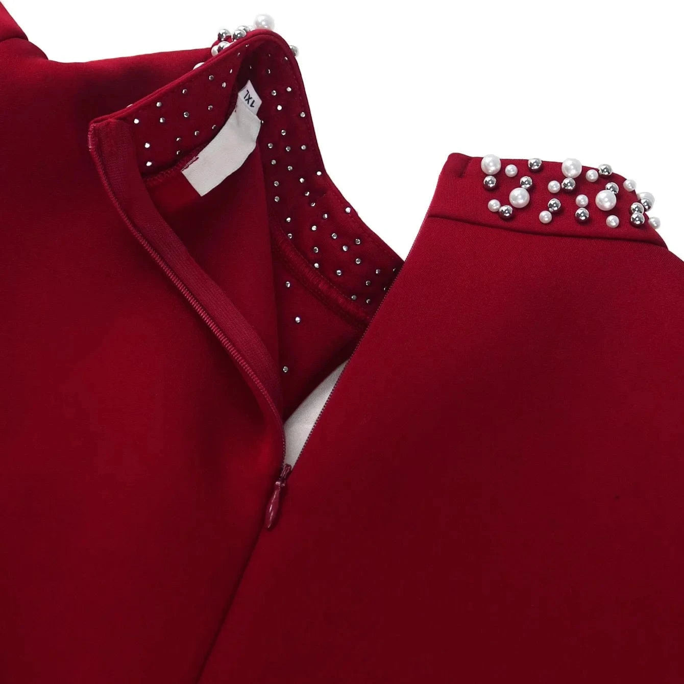 Luxury Party Dresses for Women O Neck Ruffles Sleeve Beaded Sheath Package Hips Ankle Length Elegant Birthday Dinner Vestidos