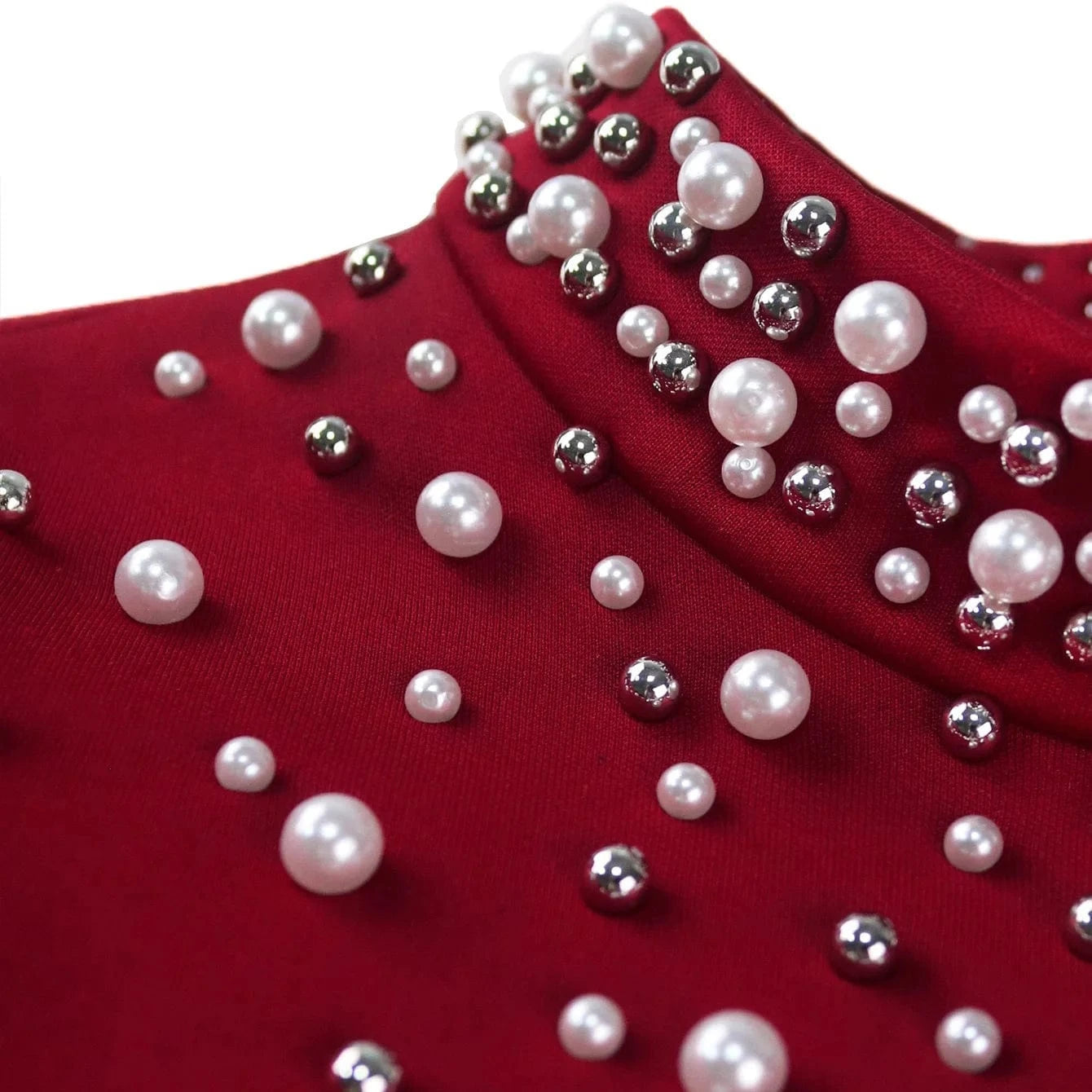 Luxury Party Dresses for Women O Neck Ruffles Sleeve Beaded Sheath Package Hips Ankle Length Elegant Birthday Dinner Vestidos