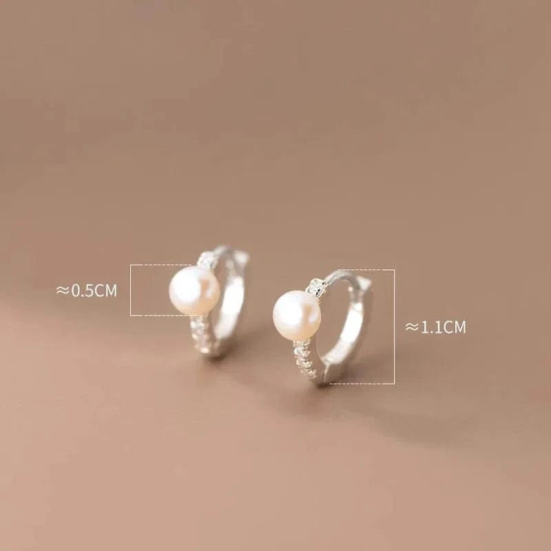 Luxury Quality Jewelry 925 Sterling Silver Cubic Zircon Freshwater Pearl Wedding Clip Earrings For Girls Women Gifts