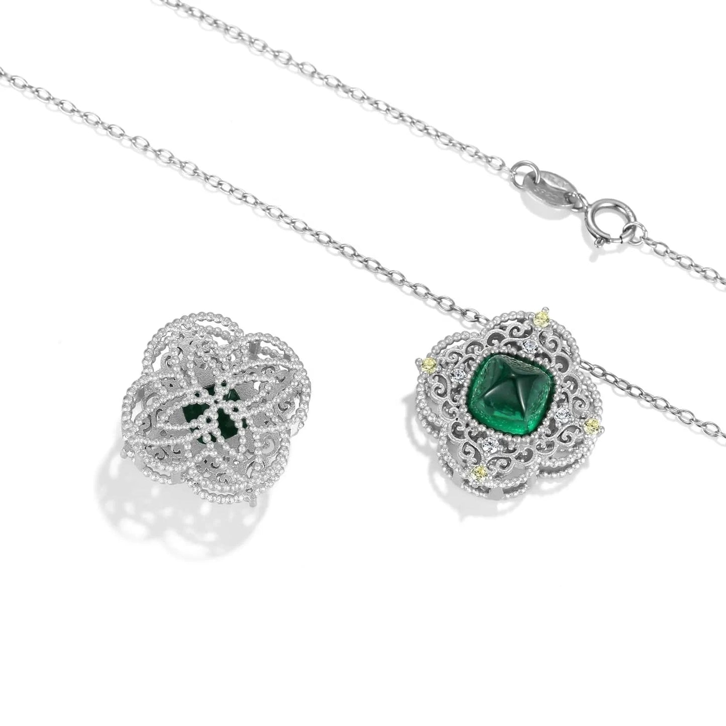 Luxury Zirconia Necklace Pendant Authentic 925 Sterling Silver Pendant for Women Necklaces Jewelry Wedding Gift Dropshipping