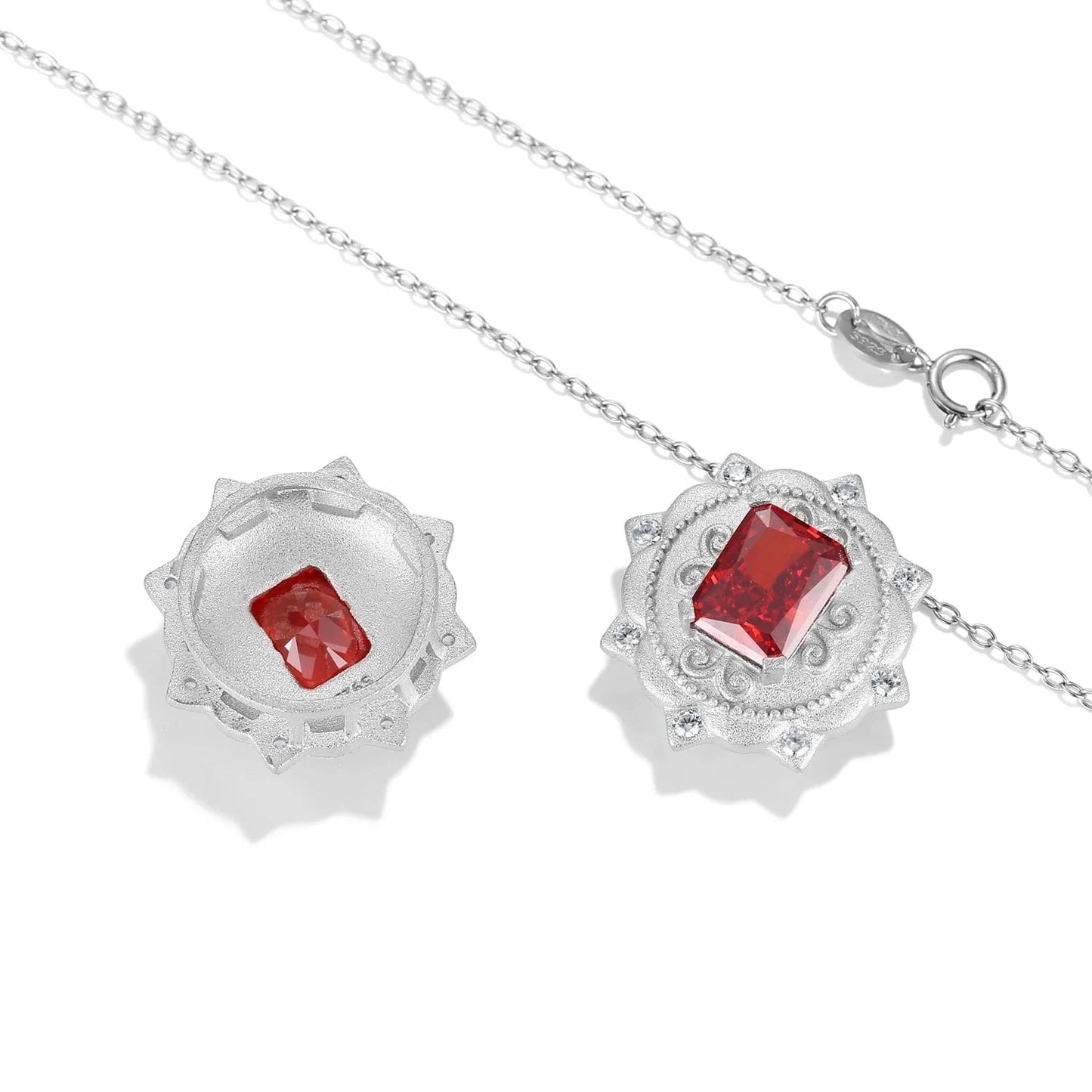 Luxury Zirconia Necklace Pendant Authentic 925 Sterling Silver Pendant for Women Necklaces Jewelry Wedding Gift Dropshipping
