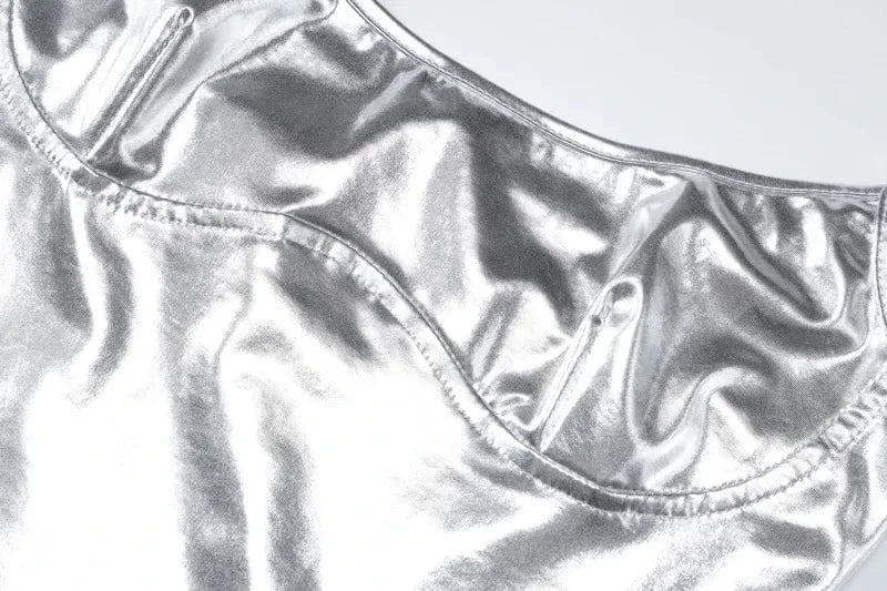 Lygens 5888 Pu Faux Leather Sleeveless Bodycon Mini Short Dresses Elegant Sexy Evening Party Club Summer New Casual Clothes