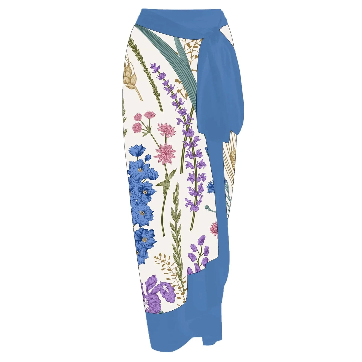 M / Blue gauze skirt DAMOCHIC China Wholesale Swimwear Clothing 1 Piece Bathing Suit with Skirt Cover Up Beachwear Floral Print Swimsuit Women 2023
